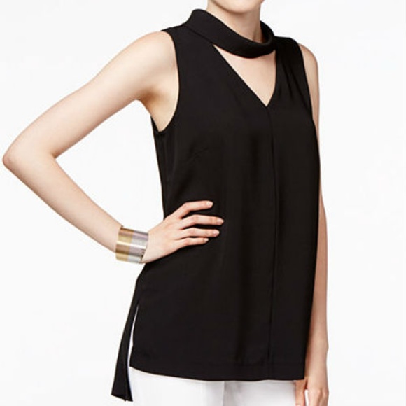 Alfani Tops - 💙2xHP💙 Alfani Choker Neck Sleeveless Blouse